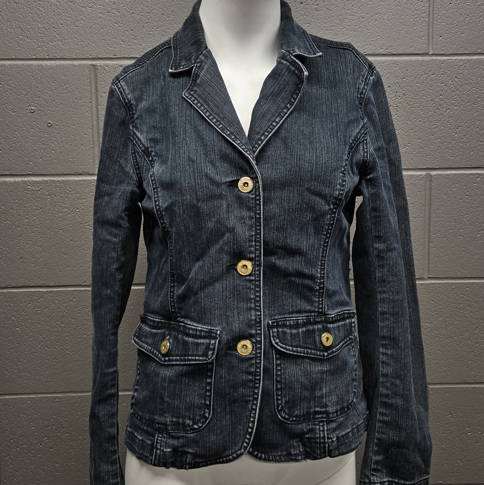 Lady Hathaway Womens Dark Wash Jean Jacket